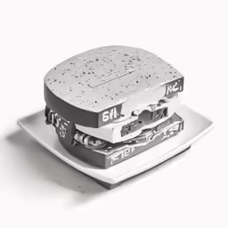 a picture of some very cute food on a plate