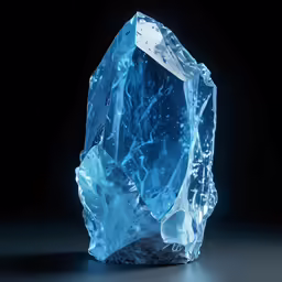 an interesting blue diamond is seen in this photo