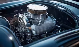 an image of an old style car engine