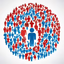 large group of people gathered in the form of a circle