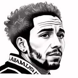 an image of a man in black and white