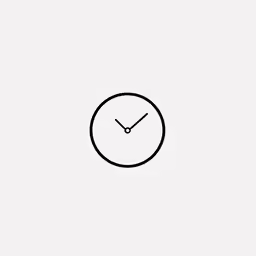 a black and white illustration of an analog clock