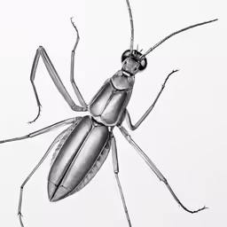 a beetle drawing on white paper by michael moore