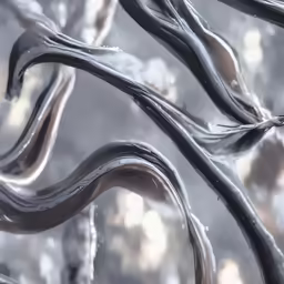 a metal surface with different lines of varying sizes