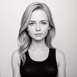 a beautiful woman is posing for the camera