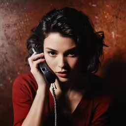 the girl is talking on a cell phone