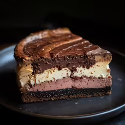 a piece of cheesecake that is sitting on a plate