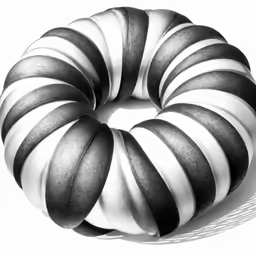 an abstract black and white photo of something spiral