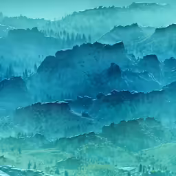 a view of the mountains with mist flying in them