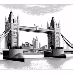 there are some people walking across this bridge