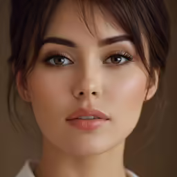 a beautiful asian woman with a choke necklace