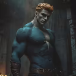 a man is in an artistic photo with his shirt open