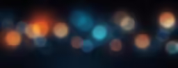 abstract blue and orange blurry background with small circles