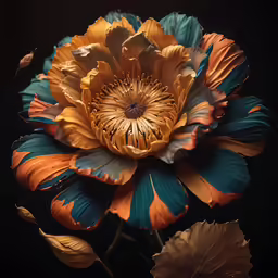 there are many leaves that are inside the flower