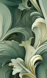 abstract marble like artwork is made of large swirling marbles
