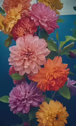 a bunch of flowers that are in the water