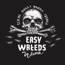 a black shirt that says easy wheels in white ink
