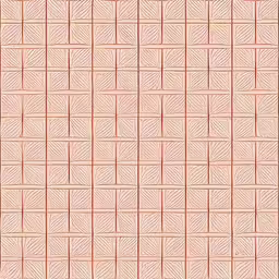 the surface of some sort with red squares and small green leaves,a beige paper with a pattern made of smaller squares and lines,the orange and beige background has geometric lines on it,a drawing of a square and square pattern with different colored lines,an illustration of a cross with lines that appear to have leaves