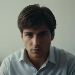 a man wearing a white shirt and black tie