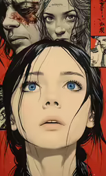 an illustration of a woman looking at the camera