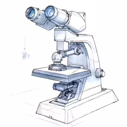 an apple computer microscope is shown