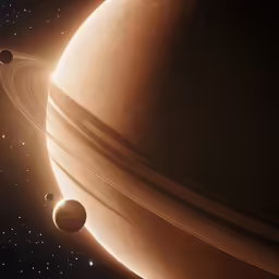 saturn, like the planet with five planets at night