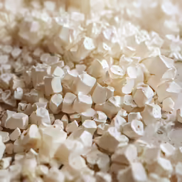 this is a very close up picture of food chopped up
