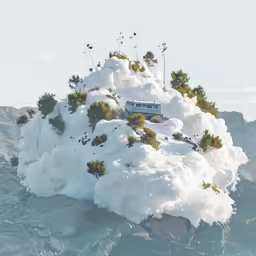 an image of a bus stuck in snow