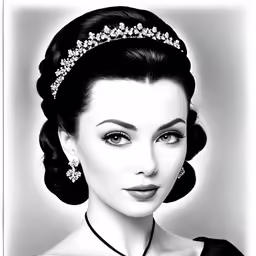 a woman wearing a tiara and dress