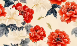 a close up image of a flower on a beige background