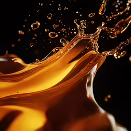 an image of a liquid splash on a black background