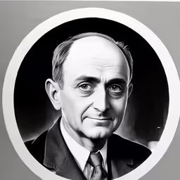 this is a black and white photograph of a man in suit