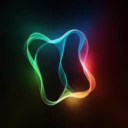 three colors of light coming out from the back