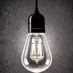 a light hanging from the ceiling