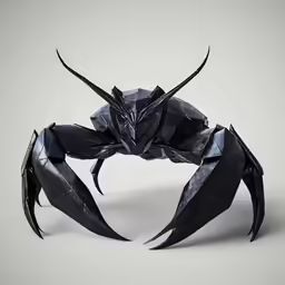 a folded paper art sculpture of a spider