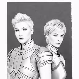 two women dressed as the female cy - man