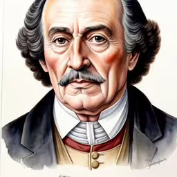 watercolor illustration of albert albert from the movie,a portrait of albert jones is shown in this handout