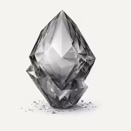 a diamond with some sort of debris underneath it