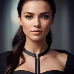 an image of a woman with a black choker