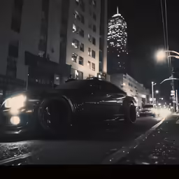 a car that is parked on a street