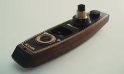 old style old - fashioned camera on wooden body