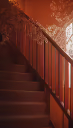 there are four stairways leading up to a second story