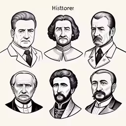 the presidents in historical attire from the early 1800s,six men, six wearing suits and four wearing beards,the presidents, from the earliest to now,four men with different facial expressions are shown in this picture,a group of men in suits and ties