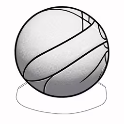 an image of a ball sitting on a stand,a drawing of a ball on a stand