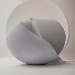 a white vase sitting in the middle of a table