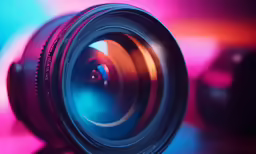 a closeup shot of the front of an ef lens