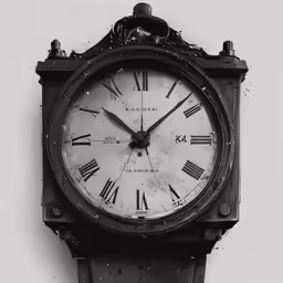 a clock hanging on the wall in a room