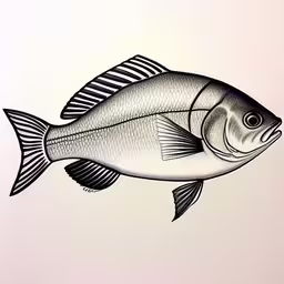 the big fish is drawn on the wall,drawing of a fish on white paper by water