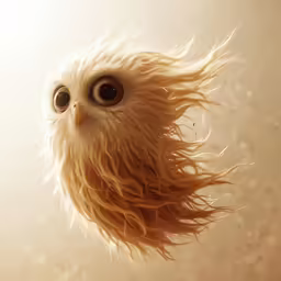 an owl has very long and thick hair