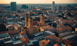 this is a city from the air